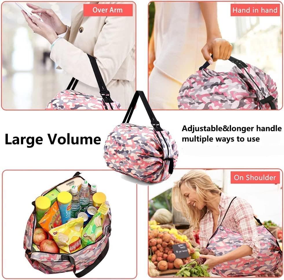 Foldable Shopping Handbag – Waterproof Travel Tote Bag