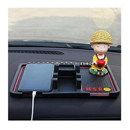HSR Silicone Dashboard Mobile Phone Holder with Parking Number Plate